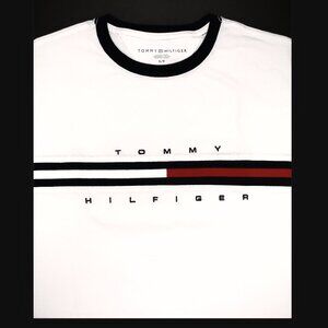 NWT TOMMY HILFIGER Men SS Crew Big Flag Logo T-Shirt Tee Regular Fit MSRP $44.50